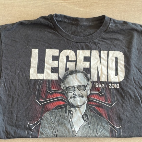 COPY - Stan lee comicsonline black tee shirt - Picture 3 of 3